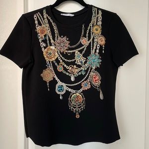 Zara chain accents shirt